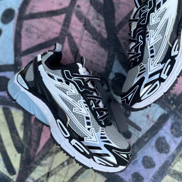 OFF WHITE BE-RIGHT BACK GRIS-NEGRO - Image 2