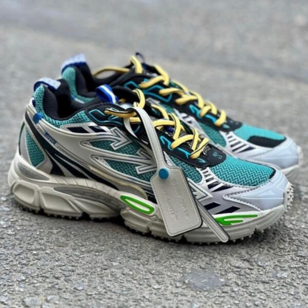OFF WHITE BE-RIGHT BACK GRIS-VERDE